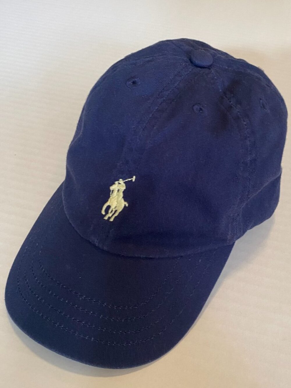 Polo Ralph Lauren Boys 4-7 Navy Baseball Cap Hat EUC